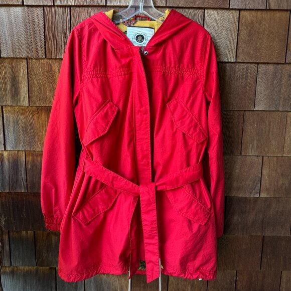 EUC Anthropologie Daughters of the Liberation Red Heritage Hooded Jacket - Large - Picture 1 of 13